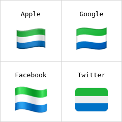 Bandera de Sierra Leona Emojis