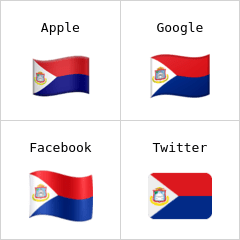 Bandera de la isla de San Martín Emojis