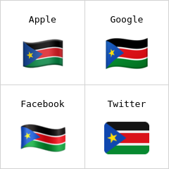 Bandera de Sudán del Sur Emojis