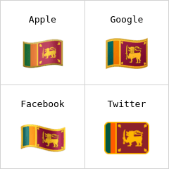 Flagge von Sri Lanka Emoji