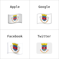 Bandeira de São Bartolomeu emoji