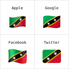 Bandiera di Saint Kitts e Nevis Emoji