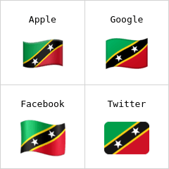 Flagge von St. Kitts und Nevis Emoji