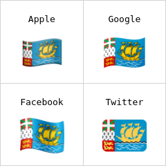 Flagge von St. Pierre und Miquelon Emoji