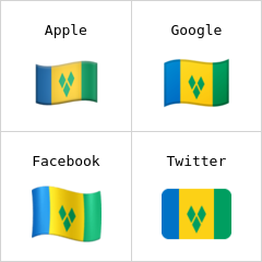Bandeira de São Vicente e Granadinas emoji