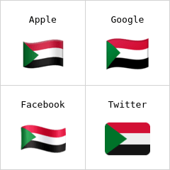 Vlajka Súdánu emodži