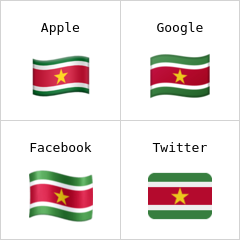 Flagge von Suriname Emoji