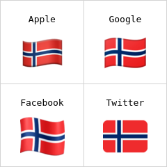 Flagge von Spitzbergen und Jan Mayen Emoji