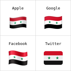 Flagge von Syrien Emoji