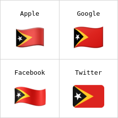 Bandiera di Timor Est Emoji