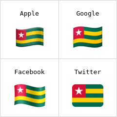 Flagge von Togo Emoji