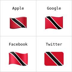 Flagge von Trinidad und Tobago Emoji