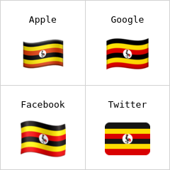 우간다 국기 이모티콘