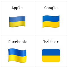 Flagge der Ukraine Emoji