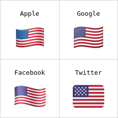 Flagge der Vereinigten Staaten Emoji