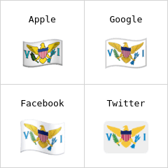 Bandera de las Islas Vírgenes de los Estados Unidos Emojis