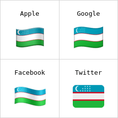 Bandiera dell'Uzbekistan Emoji