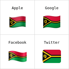 Flagge von Vanuatu Emoji