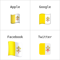 Flagge der Vatikanstadt Emoji