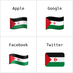 Bandiera del Sahara occidentale Emoji