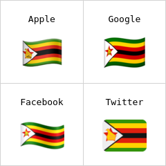Flagge von Simbabwe Emoji