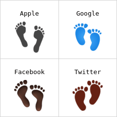 أثر قدمين إيموجي