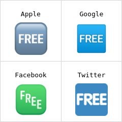 FREE düğmesi emoji