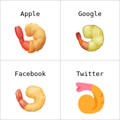 Kızarmış karides emoji