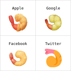 Fried shrimp emoji