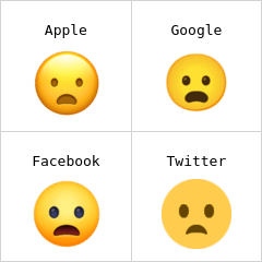 Entsetztes Gesicht Emoji