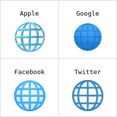 Globus mit Meridianen Emoji