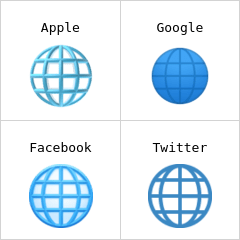 Globus mit Meridianen Emoji