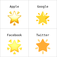Parıldayan yıldız emoji