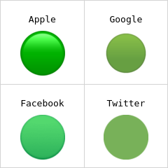 녹색 원 이모티콘