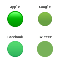 Grøn cirkel emoji