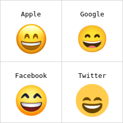 Faccina con sorriso e occhi sorridenti Emoji