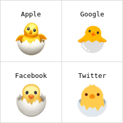 Nyklekket kylling emoji