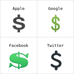Tanda dolar tebal emoji