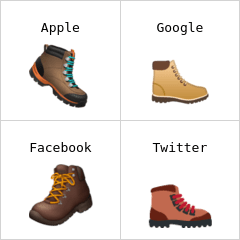 Bota de trekking emoji