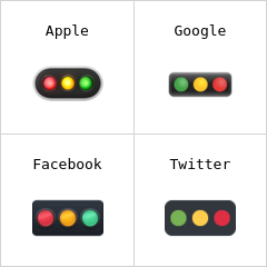 Horizontale Verkehrsampel Emoji