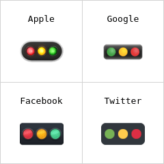 横向的红绿灯 表情符号
