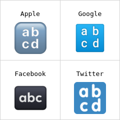Símbolo de letras minúsculas latinas Emojis