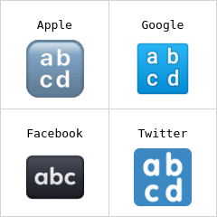 أحرف صغيرة إيموجي