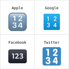 Eingabesymbol Zahlen Emoji