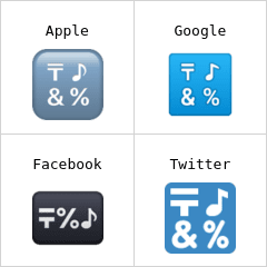 Input symbols emoji