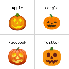 Abóbora de halloween emoji