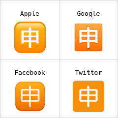 Ideogramma giapponese di “Candidatura” Emoji