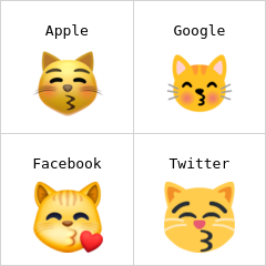 Kissing cat emoji