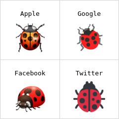 Lady beetle emoji