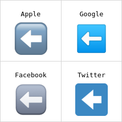 Flecha negra hacia la izquierda Emojis